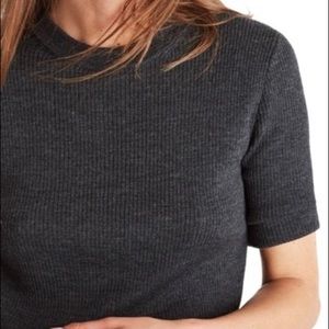 Madewell Rib Knit Wool Sweater